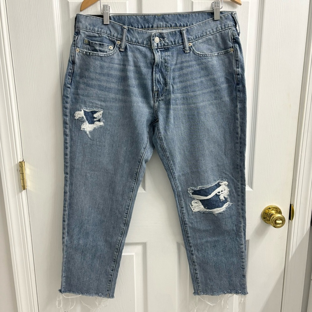 Abercrombie & Fitch Men’s Jeans 34 x 32 Stretch Rustin Athletic Slim Distressed